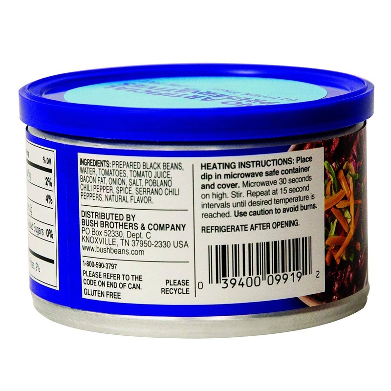 Bush’s Best Black Bean Dip, 9.5 Ounce (Pack of 12)