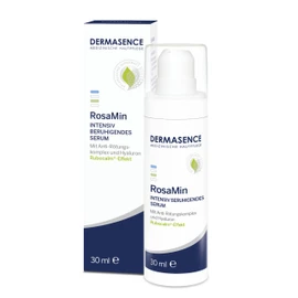 DERMASENCE RosaMin Intensive Soothing Serum, 30 ml - Moisture for Sensitive Skin, Reduce Redness, Cooling Face Serum without Perfume, Vegan, Ideal for Irritation & Tension