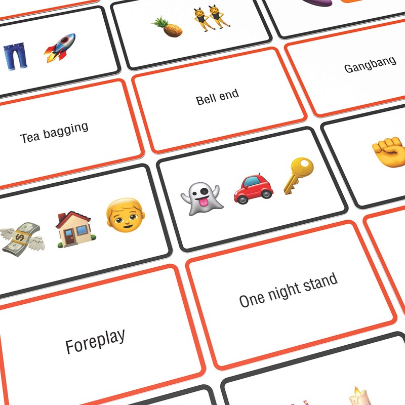 Bubblegum Stuff BG1802 Name The Emoji-X Rated Card Game, Nylon/A