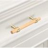 SYZOW 6 Pack Wood Cabinet Pulls 224mm Hole Center Wood