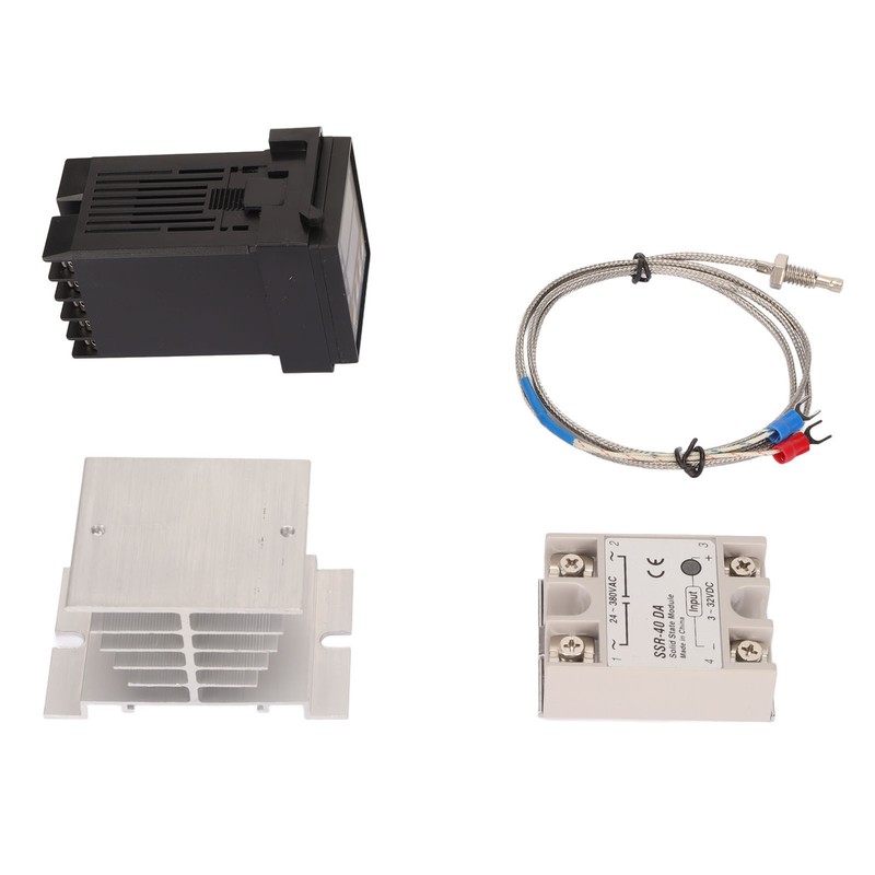 Digital PID Thermostat Air Heater Temperature Controller K Thermocouple SSR
