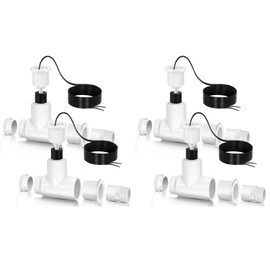 AC Float Switch HVAC Vertical Air Conditioner Condensate Water Sensor SS1 Safe T Switch,Overflow Shut-Off for Safety (4)