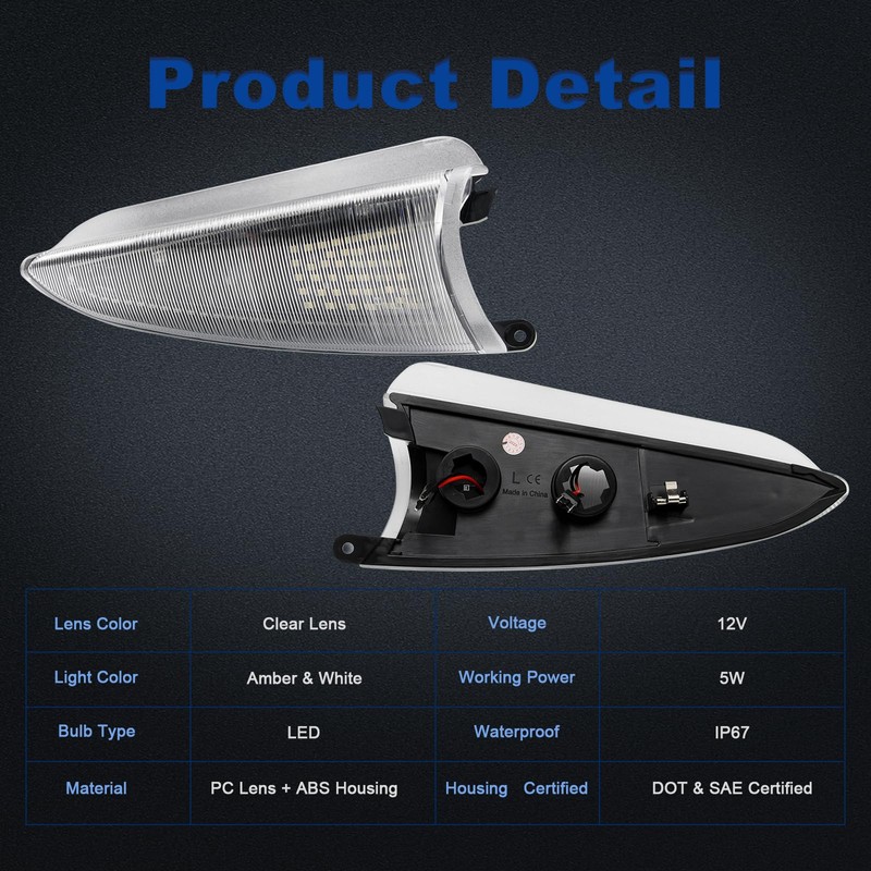 LED Side Mirror Turn Signal Light Compatible with Expedition Navigator