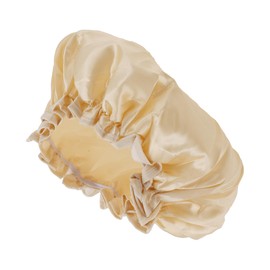 VOCOSTE Shower Cap Hair Cap Double Layer Waterproof Reusable Bath Spa SPA Face Wash 1 Piece Champagne