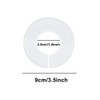 Upstore 20 White Clothes Rack Dividers Round Hangers Closet Dividers