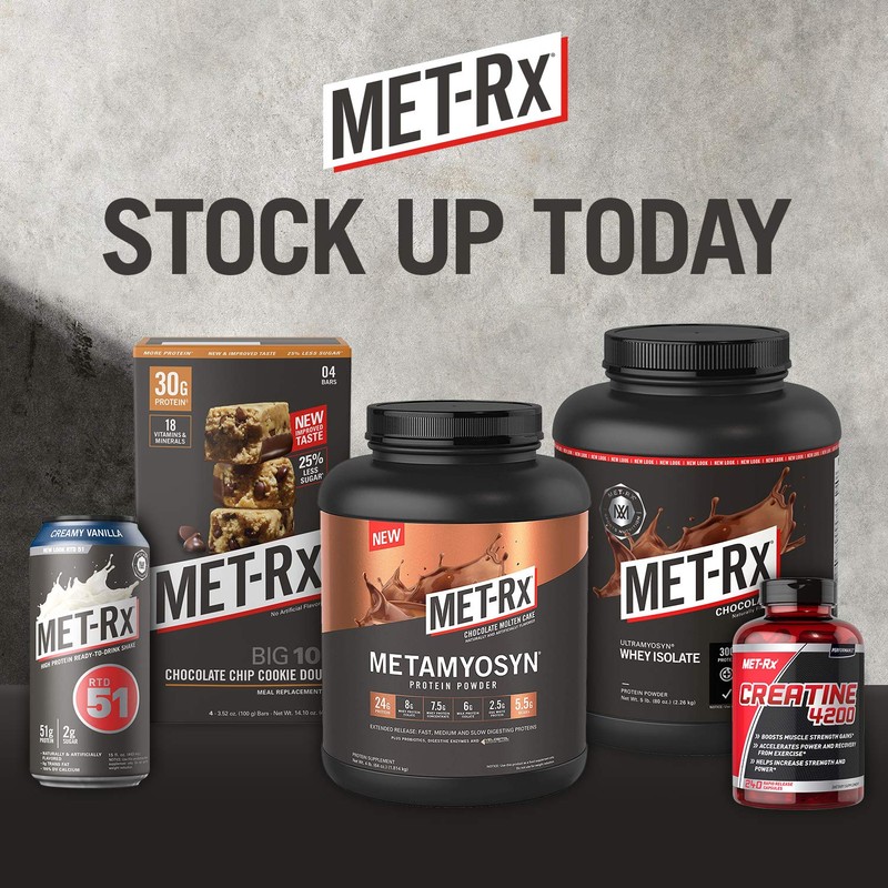 MET-Rx Big 100 Colossal Protein Bars, Healthy Meal Replacement Snack,