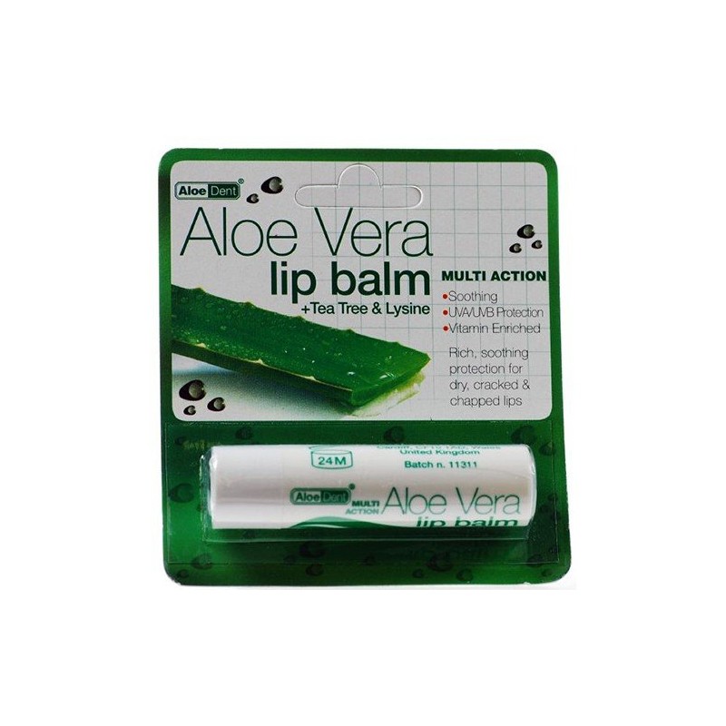 (4 PACK) - Aloe Dent - Aloe Vera Lip Balm