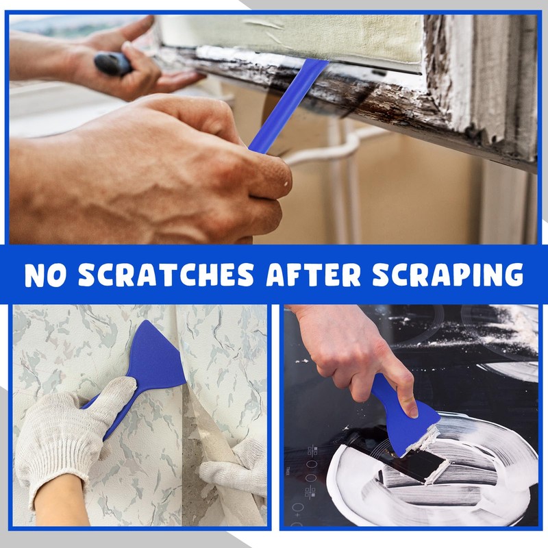 Tallew 9 Pcs Plastic Scraper Tool Sticker Scraper Tool Plastic