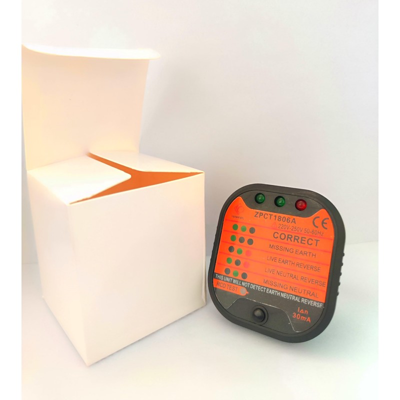 Socket Tester Uk, Rcd Plug Socket Tester, Electrical Voltage Tester,