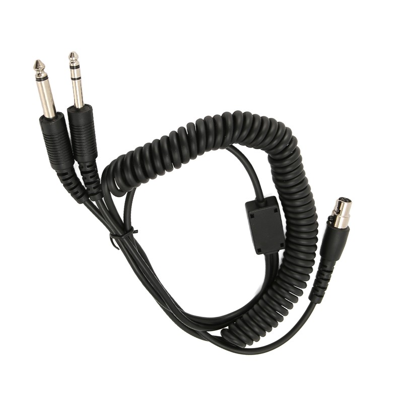 Mini XLR 5 Pin Plug to GA Dual Plugs Headset