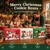 48PCS 9x6x2.5'' Christmas Elegant White Cookie Box for Gift Giving