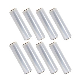 18 Inch X 1500 feet Tough Pallet Shrink Wrap, 80 Gauge Industrial Strength, Commercial Grade Strength Film, Moving & Packing Wrap, For Furniture, Boxes, Pallets (8-Pack)