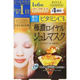 [Set of 3] Clear Turn Premium Royal Gelee Mask (Vitamin C) 1.2 oz (33 g) x 4 Sheets