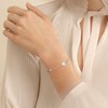 Dainty Pearl Bracelet for Women Sterling Silver Freshwater Cultured Small