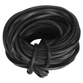 Black Seal Greenhouse Rubber Strips, Rubber Weatherproof Rubber Seal, Greenhouse Rubber Seal, Greenhouse Accessories for Glass Sealing (18 Metres)