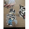 FTW WOLF MECHANIC WITH PISTON STICKER WINDOW STICKER TOOLBOX STICKER