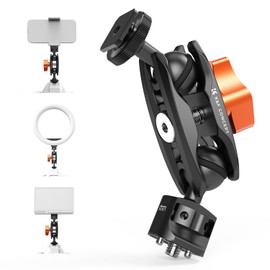 K&F Concept MS27 Magic Arm with Cold Shoe and 1/4 Inch Screw, Mini Magic Arm with Two 360° Rotating Ball Heads