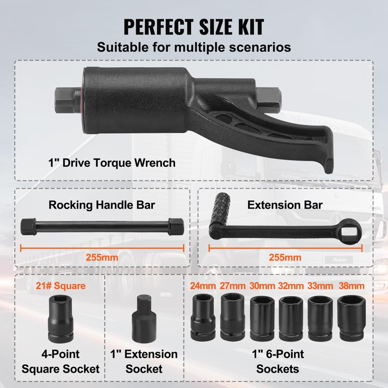 VEVOR Torque Multiplier, 1 Inch Drive Lug Nut Wrench/Multiplier Heavy
