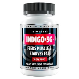 Biotest Indigo-3G - Feeds Muscle, Starves Fat with Cyanidin 3-Glucoside (C3G) for Metabolic Health - 30-Day Supply, 120 Capsules