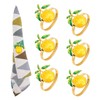 Hopbucan 12 Pieces Lemon Napkin Rings Summer Napkin Holders Tropical