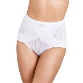 Miss Mary of Sweden Diamond Women's High Waist Tummy Control Panty Girdle White