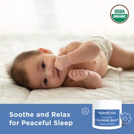 Hyland's Baby Organic Calming Balm, Soothe and Relax, With Organic Lavender, Eucalyptus, and Bergamot Fruit Oil, Safe and Gentle, Dermatologist Tested, 1.76 oz.