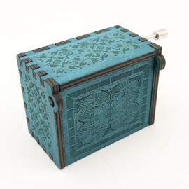 Tiardey Wooden Music Box,Gift For Mom From Daughter And Son,Vintage Laser Engraved Hand Crank Wooden Music Box,Antique Gift For Mom,Birthday,Mother'S Day