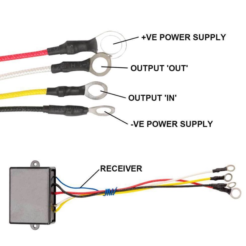 Wireless Winch Remote Control 12V Electric Replacement for Jeep SUV