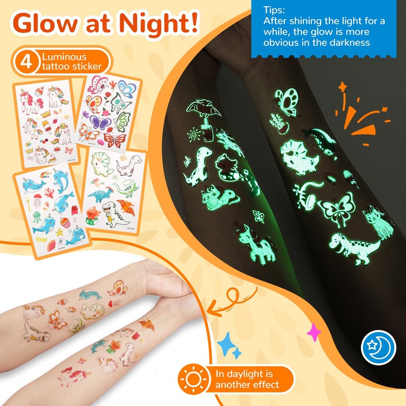Glitter Tattoo Kit, Bledras 31 Colors Temporary Tattoos Gllitter for