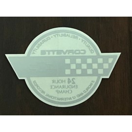 General Motors Corvette 1991 (C4) Rear Hatch "24 Hour Endurance Champion" Decal