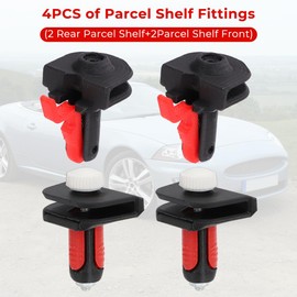 WIKIBB Front and Rear Cargo Parcel Shelf Fittings Kit for Jaguar XK XKR X150 2006-2014