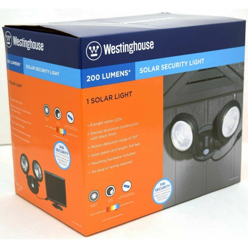 Westinghouse NEW Outdoor LED Solar SECURITY LIGHT flood emergency lamp