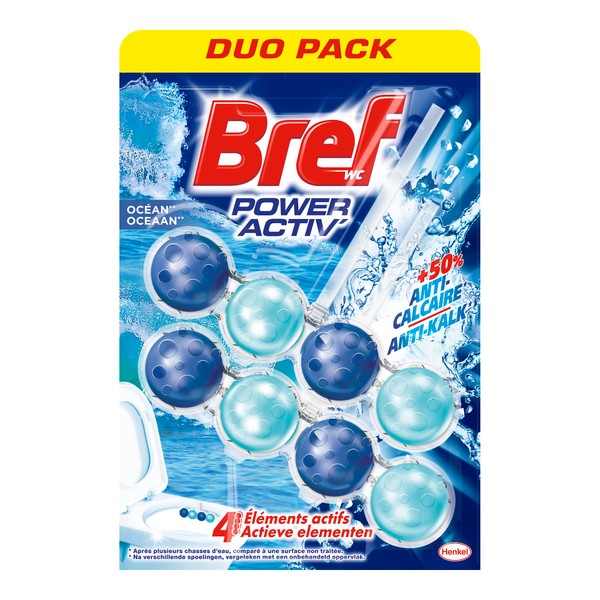 Bref Power Activ Toilet Block Ocean Duo Pack