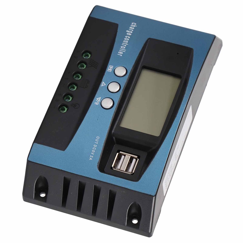Solar Charge Controller 12V 24V Intelligent Identification MPPT Charging LCD