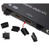 CablesOnline 10-Pack HDMI Male Dust Cover Port Protectors, Black (CV-H01-10)