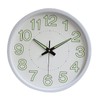 12 Inch Luminous Wall Clock Minimalist Round Quartz Clock for