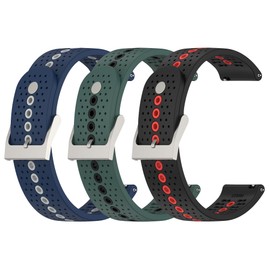 TenCloud Silicone Band Strap for iON Edge Golf Watch Strap Wristband Compatible with Bushnell iON Elite/iON Edge Golf Smartwatch (Black,Nave,Green)