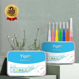 High-quality I-type sanitary interdental brush, 30-piece case set, dental health Egate i-shape 30 interdental brushes + dedicated case (1.0mm)