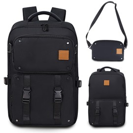 Lovvento Women's Backpack, 16-Inch Laptop, 2-Piece Set, Includes Pouch, 3-Way, Cross-Body Shoulder Bag, Backpack, 2-Layer Structure, Large Capacity, 6.5 gal (25 L), Carry On Function, Carry-On