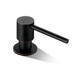 SVAVO Soap Dispenser for Kitchen Sink, Stainless Steel Sink Soap Dispenser Pump, Refill from The Top, Kitchen Soap Dispenser with Liquid Soap Bottle, for Sink Countertop Install, Chrome