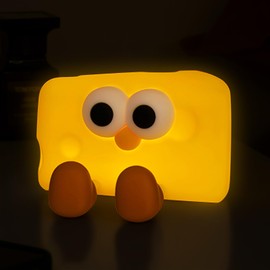 Cheese Night Light with Touch Sensor, LED Touch Baby Night Light for Breastfeeding, 3 Levels Dimmable Nursery Night Light for Kids Sleeping, Cute Bedside Lamp for Bedrooms, Living Room