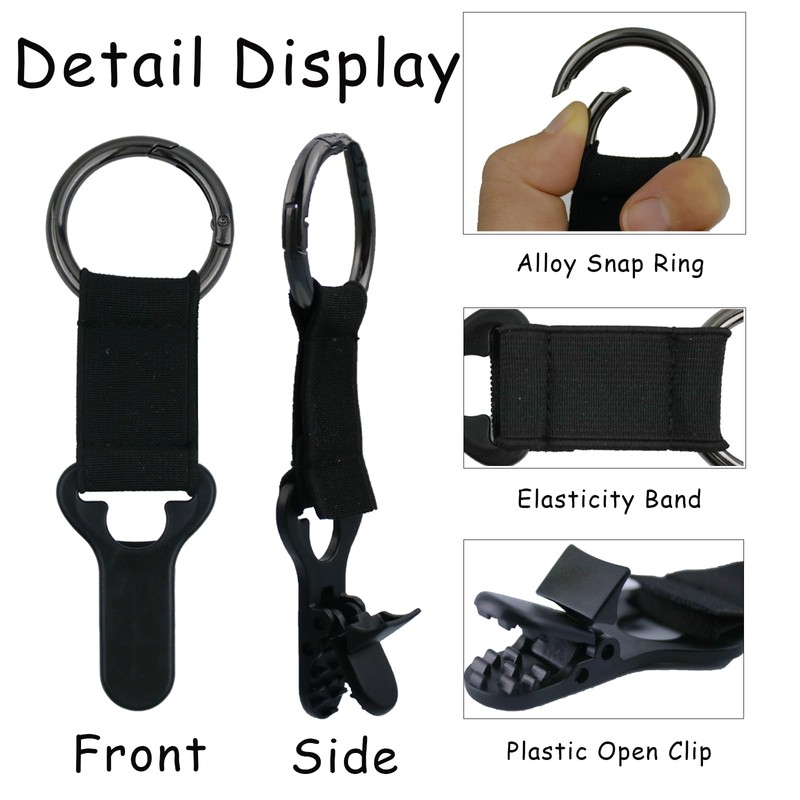 3Pcs Hat Clip for Travel on Bag, Portable Hat Holder