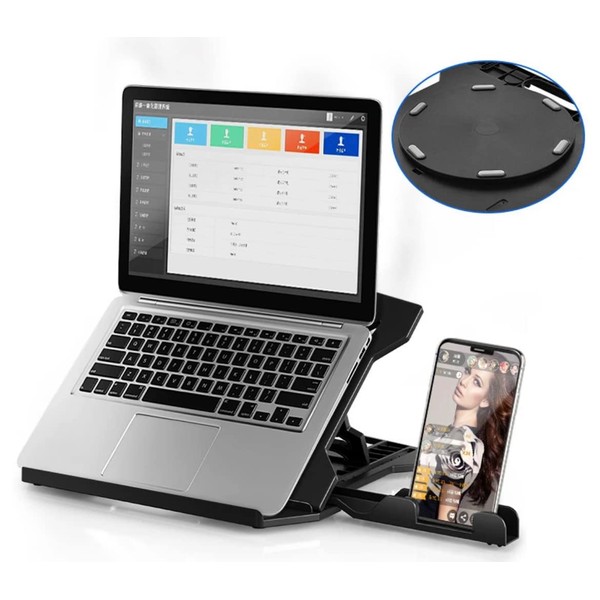 Orco Laptop Stand, With Phone Holder and 360°Adjustable, Laptop Stand