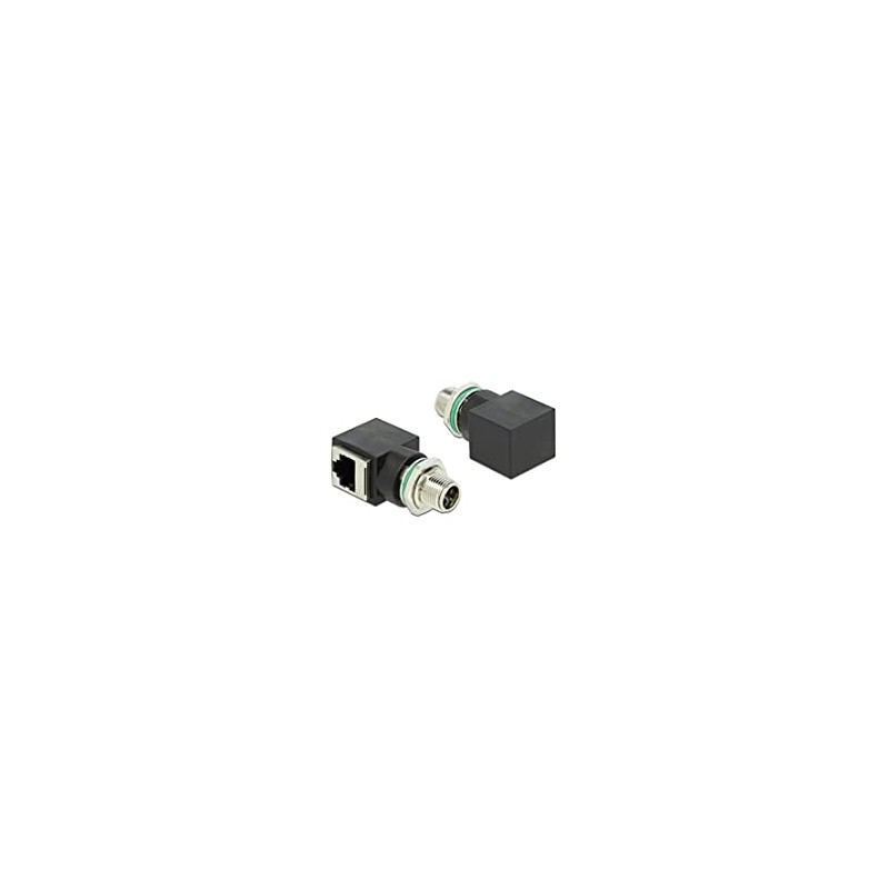 Delock M12 8 Pin X-Coded Male to RJ45 Female Network