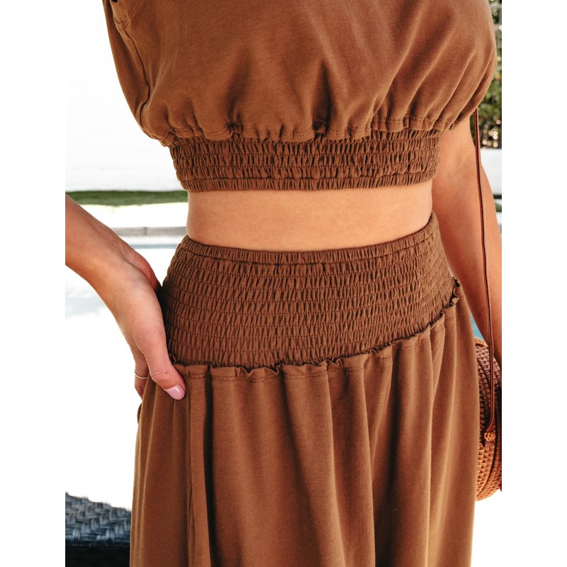 luvamia Womens 2 Piece Outfits Summer Brown Sets Women 2