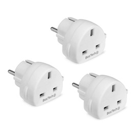 EU Travel Adapter, UK to European Plug Adapter, Europe Converter Type C, E, F for Spain, Italy, Portugal, Germany, Netherlands, Greece, Poland, Turkey and More (5)