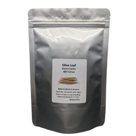 Greek Olive Leaf - Olea europaea Dried Whole Leaf from 100% Nature (08 oz)