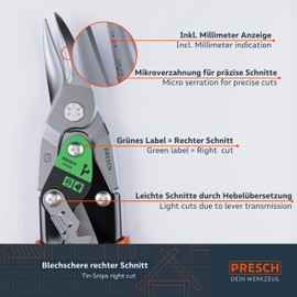 Tin Snips Straight, Right and Set