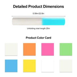 Editbar Set of 8 Photoluminescent Iron-On Film - High Quality Plotter Film for Textiles, Fluorescent Film, Soft and Elastic Fluorescent Vinyl Film, for T-Shirts, Caps, Bags & More (DL01-DL08)