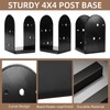6 Pack 4 x 4 Post Base Bracket, Carbon Steel